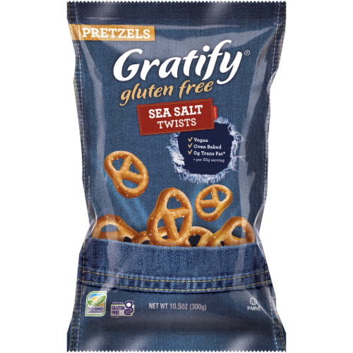 Gratify® Gluten Free Sea Salt Pretzel Twists Perspective: front
