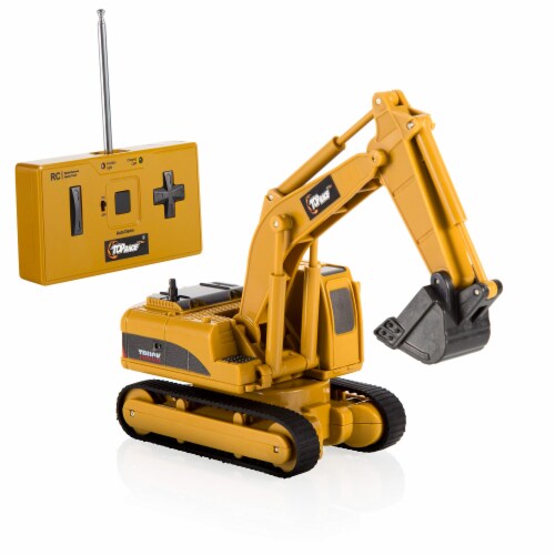 Top Race Excavator 4 Channel Mini Remote Control 1 64 Scale TR 011 3.46 H 5.71 L 3.15 W Harris Teeter