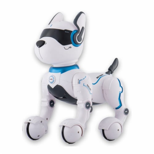Top Race Remote Control Robot Dog Toy Touch Edition Black 0.96