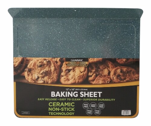 CasaWare Ultimate Series Ceramic Non-Stick Baking Sheet - Silver Perspective: front