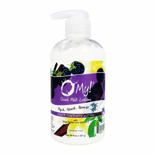 O My 708492 8 oz Black Raspberry Vanilla Lotion Perspective: front