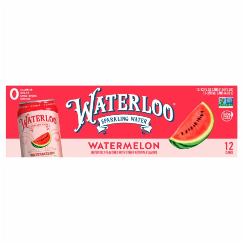 Waterloo® Watermelon Flavored Sparkling Water Cans