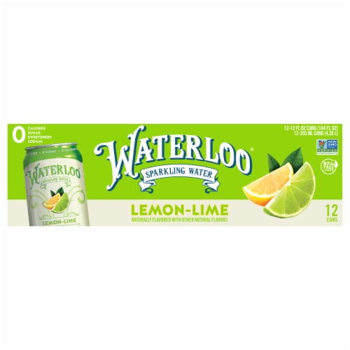 Waterloo® Lemon Lime Flavored Sparkling Water Cans