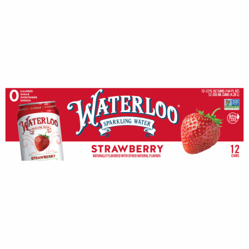 Waterloo® Strawberry Flavored Sparkling Water Cans