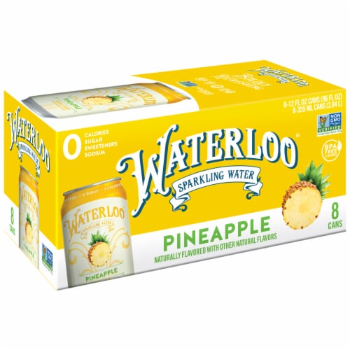 Waterloo Pineapple Sparkling Water Perspective: front