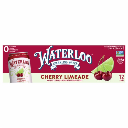 Waterloo® Cherry Limeade Flavored Sparkling Water Cans