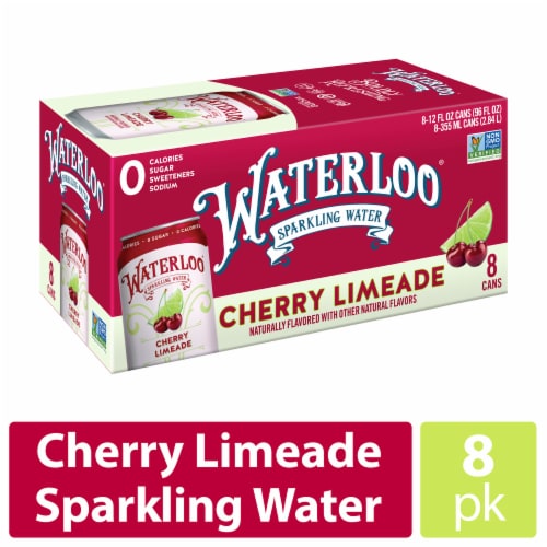 Waterloo Cherry Limeade Sparkling Water Perspective: front