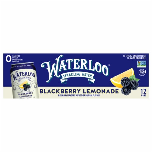 Waterloo® Blackberry Lemonade Flavored Sparkling Water Cans