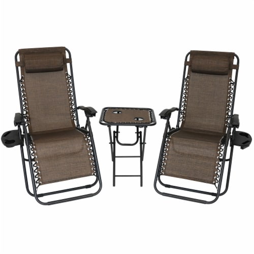 Lawn chair with shop side table