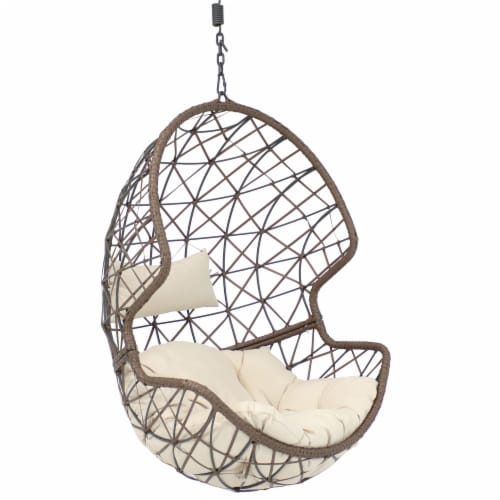 Hanging wicker basket chair deals