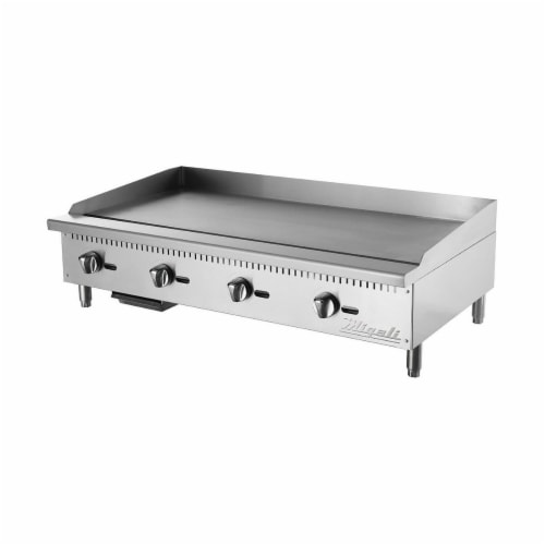 Migali CG48 48 in. Competitor Series Countertop Manual Controls Griddle, Stainless Steel, 1