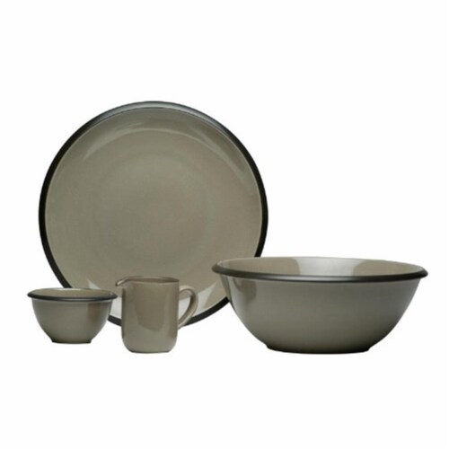 Red Vanilla HN400-004 Vanilla Hampshire Grey Serve Set, 4 Piece Perspective: front