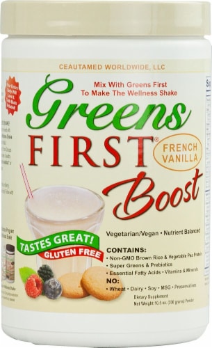 Greens First  Boost®   French Vanilla Perspective: front