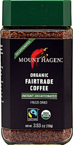Mount Hagen Organic Fair Trade Instant Coffee Decaffeinated Perspective: front