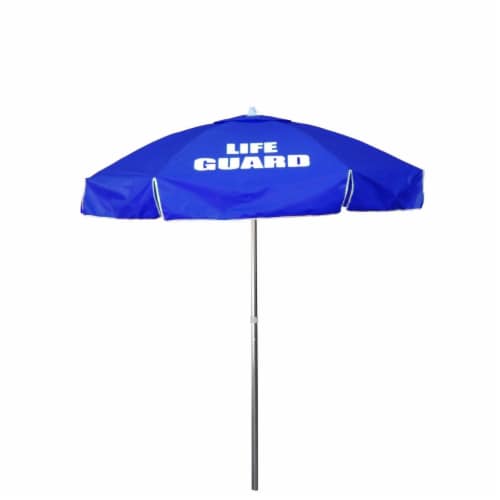 Kemp USA 12-004-ROY 6 ft. Guard Umbrella, Royal Blue Perspective: front