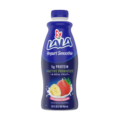 LaLa® Strawberry Banana Yogurt Drink Perspective: front