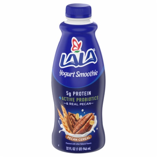 LaLa® Pecan Cereal Probiotic Yogurt Smoothie Perspective: front
