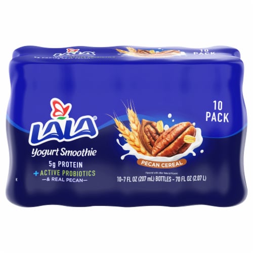 LaLa® Pecan Cereal Probiotic Yogurt Smoothies Perspective: front
