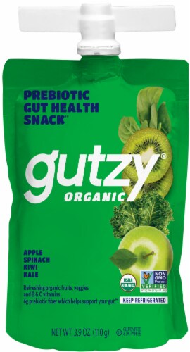 Gutzy® Organic Apple Spinach Kiwi & Kale Prebiotic Fruit & Veg Gut Health Snack