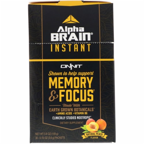 Alpha Brain Instant Peach, 30 ct - Harris Teeter