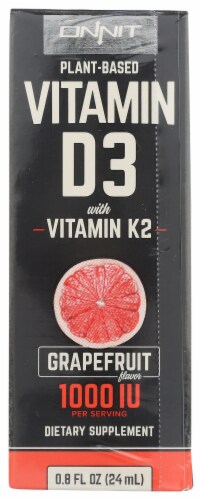 Onnit Grapefruit Vitamin D3 Spray 1000IU Perspective: front