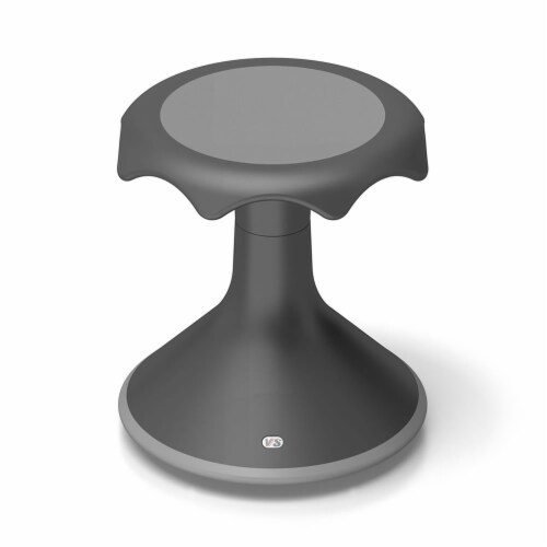 VS America Hokki Stool Flexible Ergonomic Seating - 15" Black Perspective: front