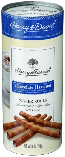 Harry & David® Chocolate Hazelnut Wafer Rolls Perspective: front