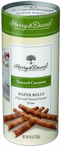 Harry & David® Toasted Coconut Wafer Rolls Perspective: front