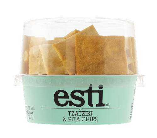 Esti Tzatziki® Dip with Pita Chips Perspective: front