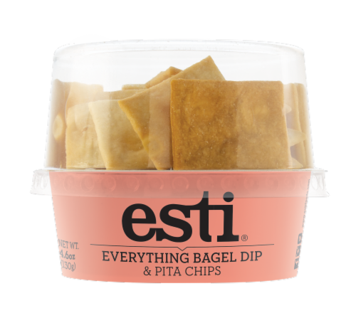 Esti® Everything Bagel Dip with Pita Chips Perspective: front