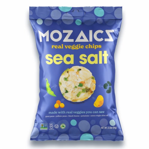 Mozaics Veggie Chips Sea Salt Perspective: front