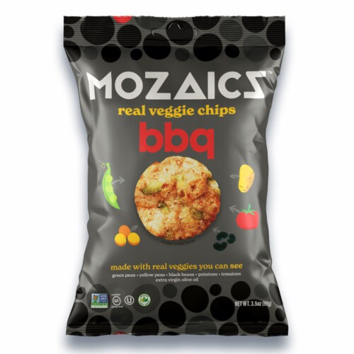 Mozaics Veggie BBQ Chips Perspective: front