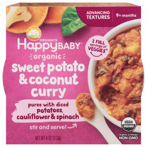 HappyBaby Organic® Sweet Potato & Coconut Curry Perspective: front