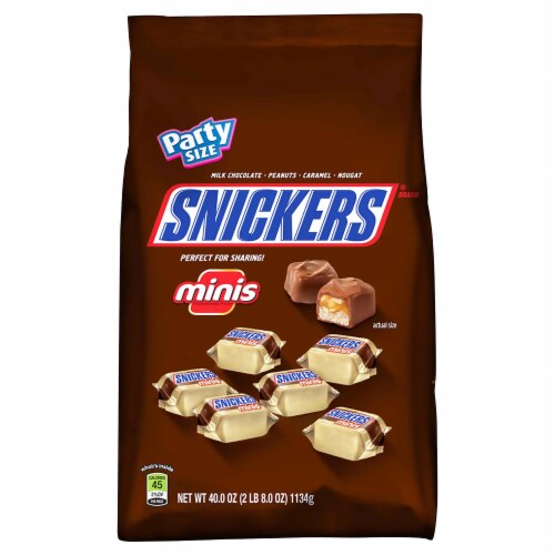 Snickers Minis Chocolate Candy Bars Perspective: front