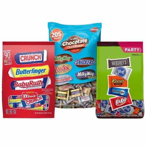 Hershey's Hershey Chocolate Assorted Flavors 141.5 oz. 3/Pack (600-B0005) Perspective: front
