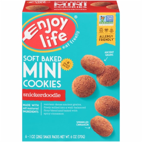 Enjoy Life® Soft Baked Mini Snickerdoodle Cookies Perspective: front