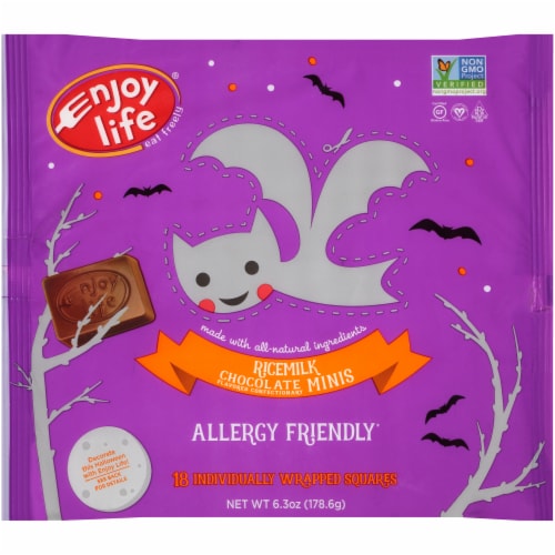Enjoy Life Gluten-Free Ricemilk Mini Halloween Chocolates Perspective: front