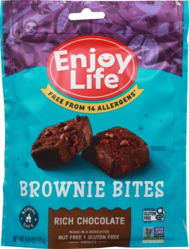 Enjoy Life™ Gluten Free Rich Chocolate Brownie Bites Perspective: front