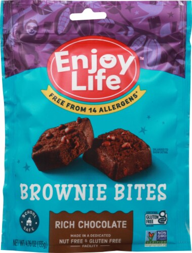 Enjoy Life™ Gluten Free Rich Chocolate Brownie Bites Perspective: front