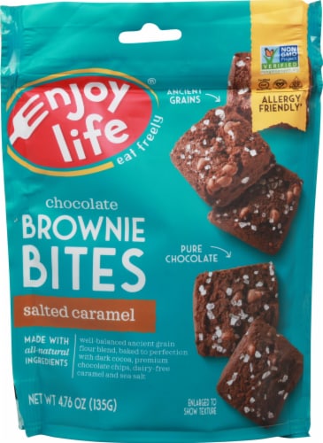 Enjoy Life® Salted Caramel Brownie Bites Perspective: front