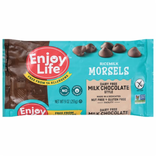 Enjoy Life™ Ricemilk Chocolate Baking Morsels Perspective: front