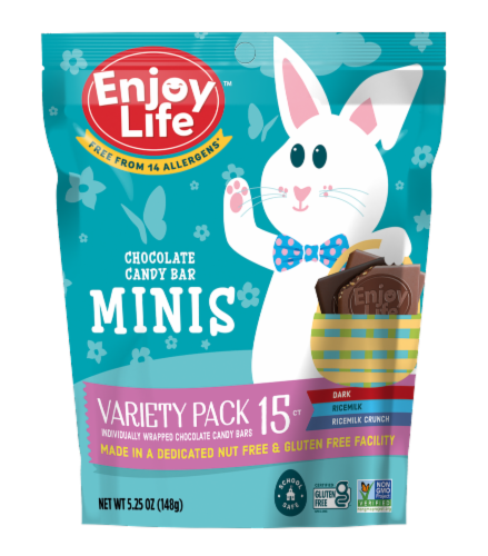 Enjoy Life™ Mini Easter Chocolates Variety Pack Perspective: front
