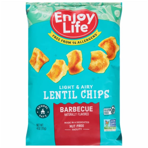 Enjoy Life Barbecue Lentil Chips Perspective: front