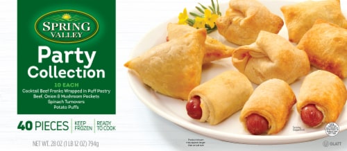 Spring Valley Cocktail Beef Franks in Puff Pastry Perspective: front