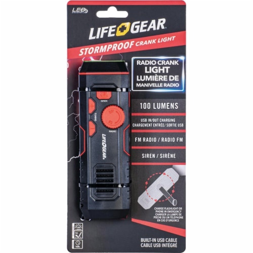 Storm-Proof USB Crank Light Perspective: front