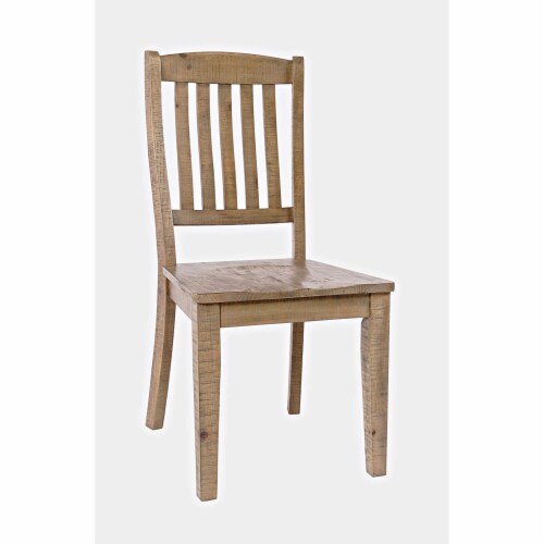 Carlyle Crossing Solid Pine Slatback Dining Chair (Set Of 2) Perspective: front