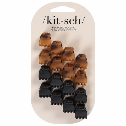 Kitsch Recycled Plastic Mini Claw Clips Perspective: front