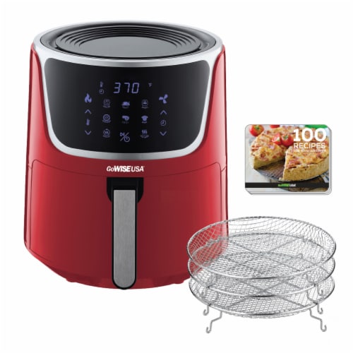 GoWISE USA 7 Quart Electric Air Fryer with Dehydrator Red Silver 1 Piece Smith s Food and Drug