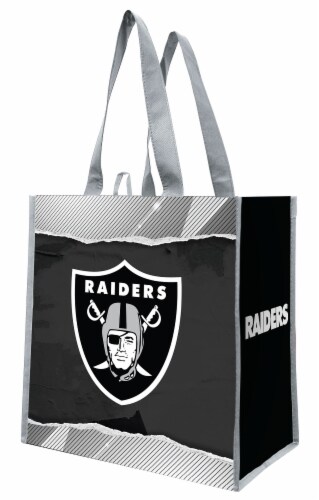 Oakland Raiders Reusable Tote Bag Perspective: front
