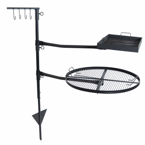 Sunnydaze Cooking Grate Heavy Duty Black Steel Dual Fire Pit Campfire Grill 1 Unit S Kroger